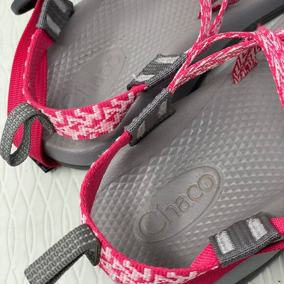 Chaco ZX1 Sandals Ecotread Sport Open Toe Outdoor Hiking Outdoor Pink Size 5 - Picture 8 of 12